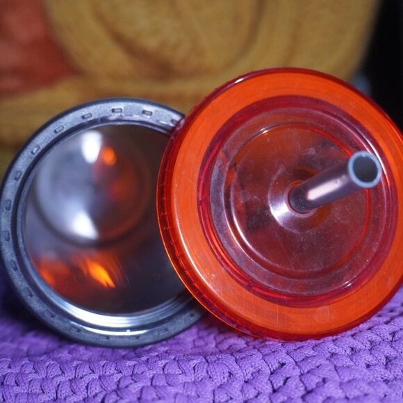 Harry Potter Hogwarts School Crest Hard Plastic Travel Tumbler 20oz Distressed - Picture 4 of 4